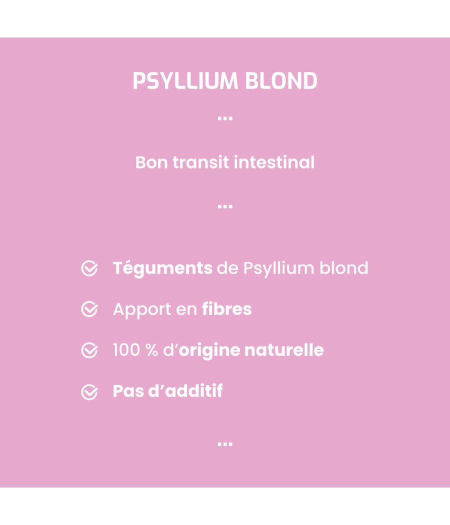 Complément alimentaire Psyllium blond