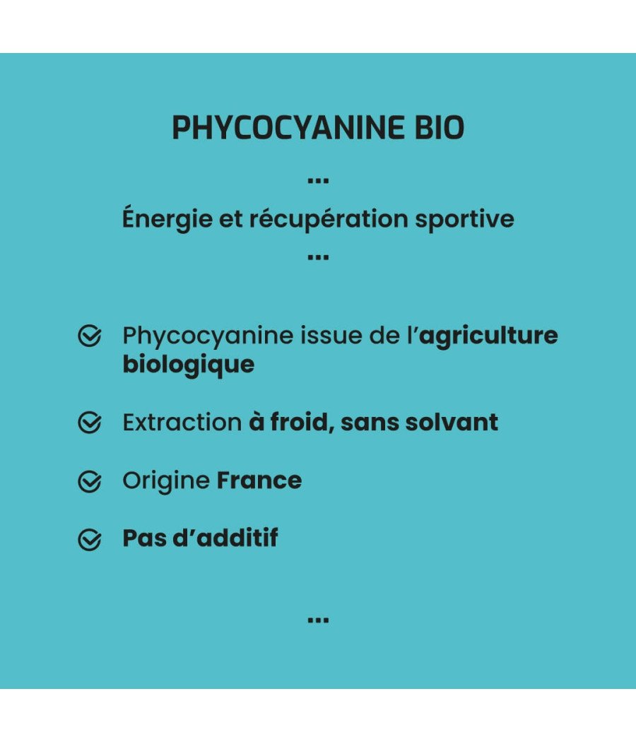 Phycocyanine pratique sportive