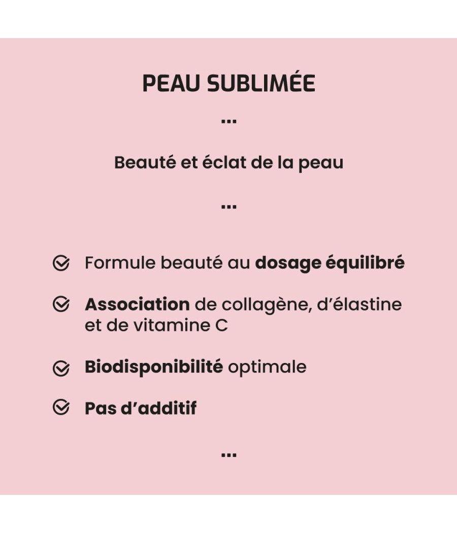 Complément alimentaire peau