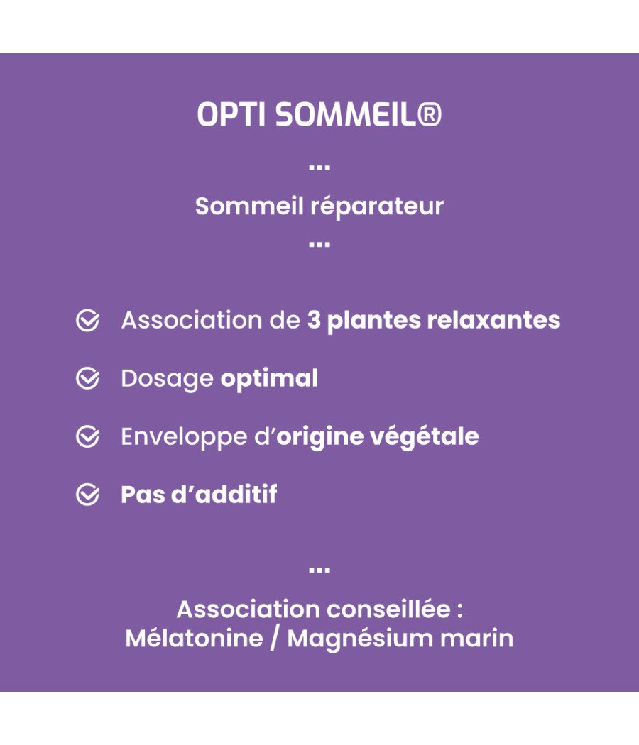 Complément alimentaire Opti Sommeil®
