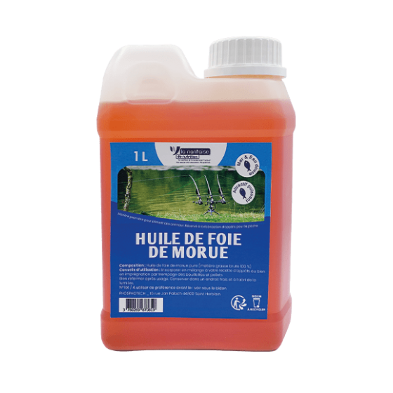 Huile de foie de morue pour la pêche