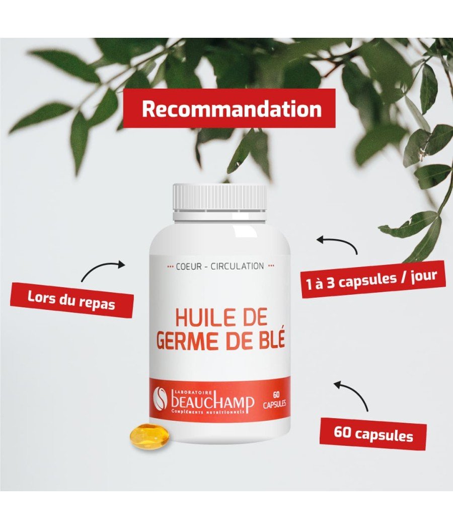 Capsules d'Huile de germe de blé