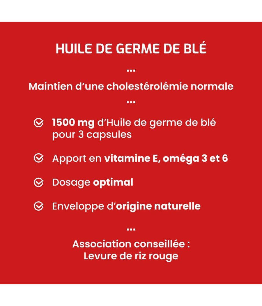 Complément alimentaire Huile de germe de blé