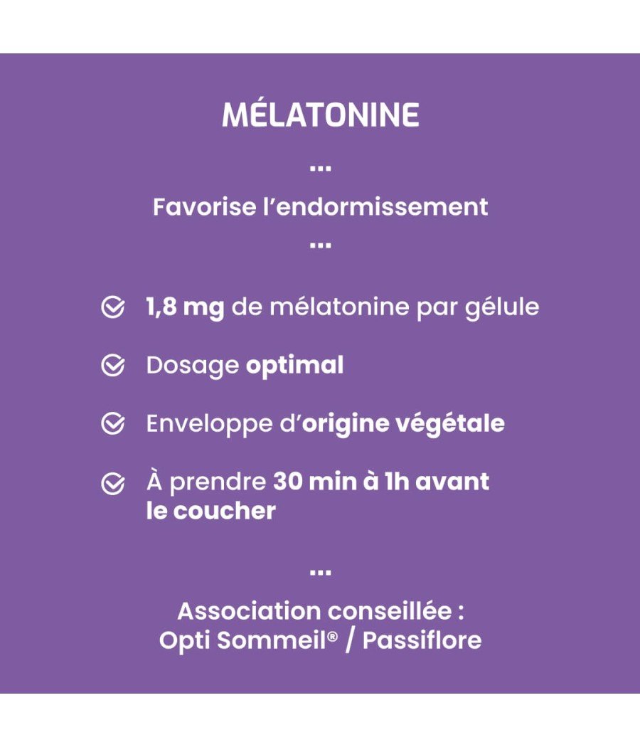 Complément alimentaire Mélatonine