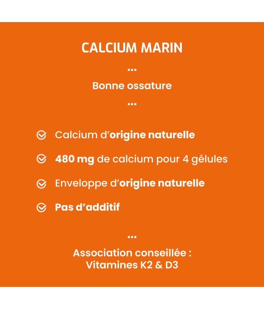 Complément alimentaire Calcium marin