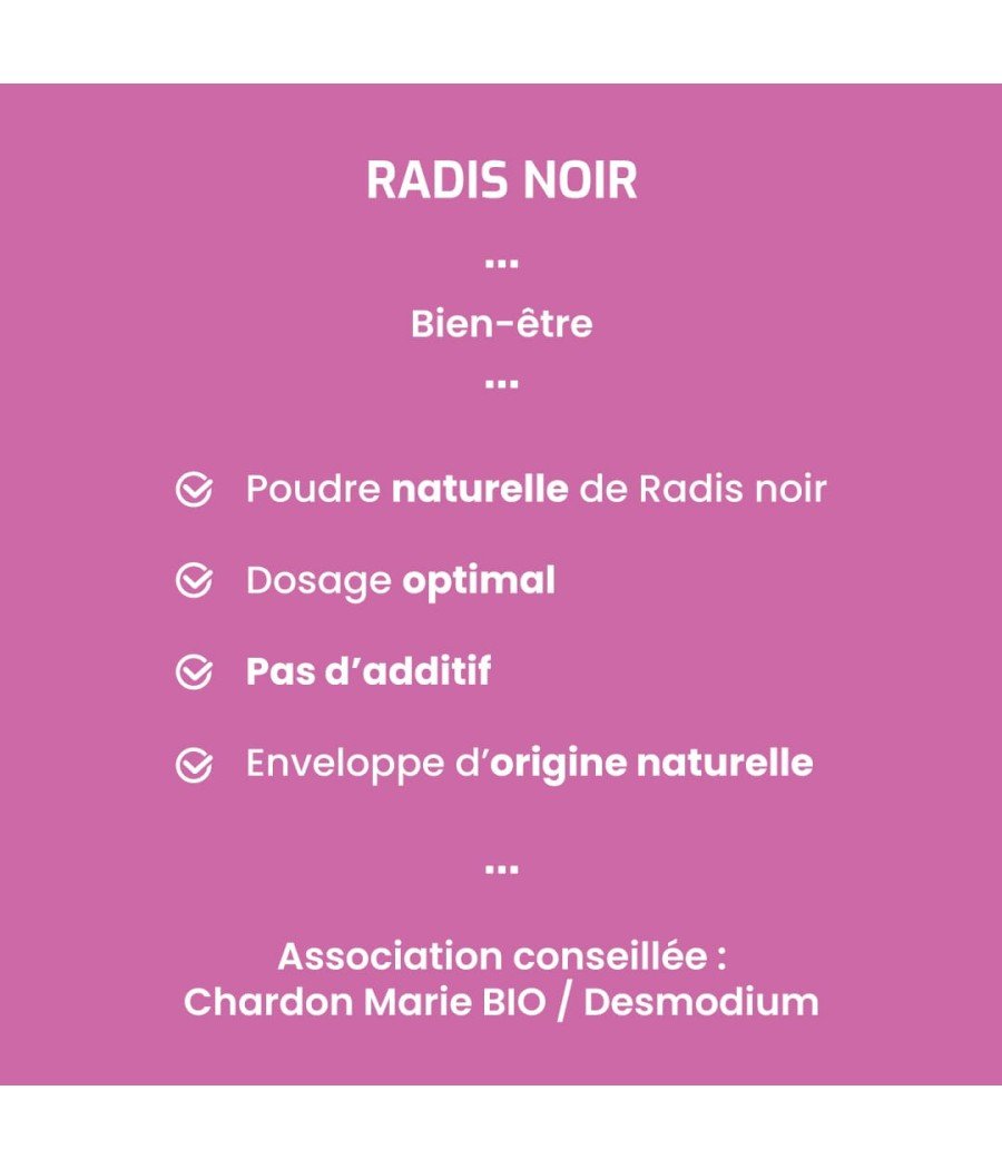Complément alimentaire Radis Noir