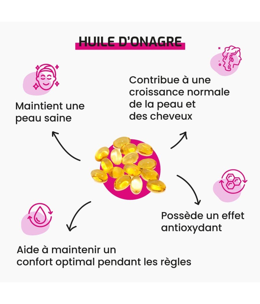 Complément alimentaire Huile d'Onagre