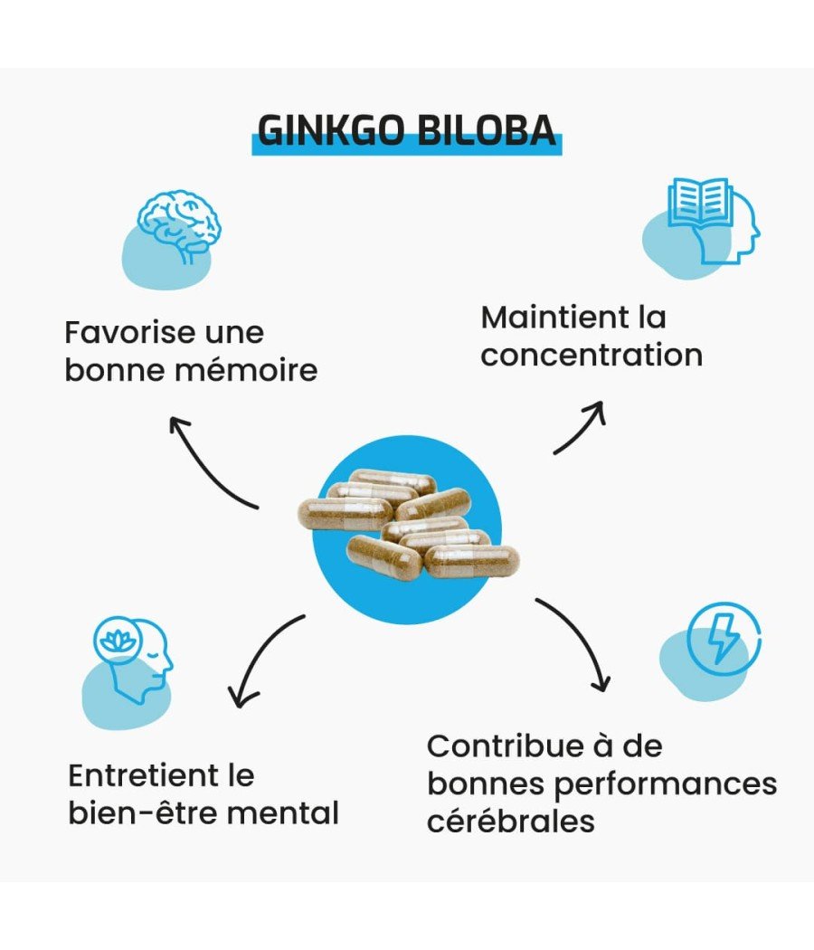 Complément alimentaire Ginkgo biloba