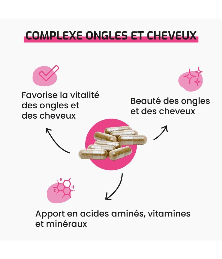 Complément alimentaire Complexe Ongles et Cheveux