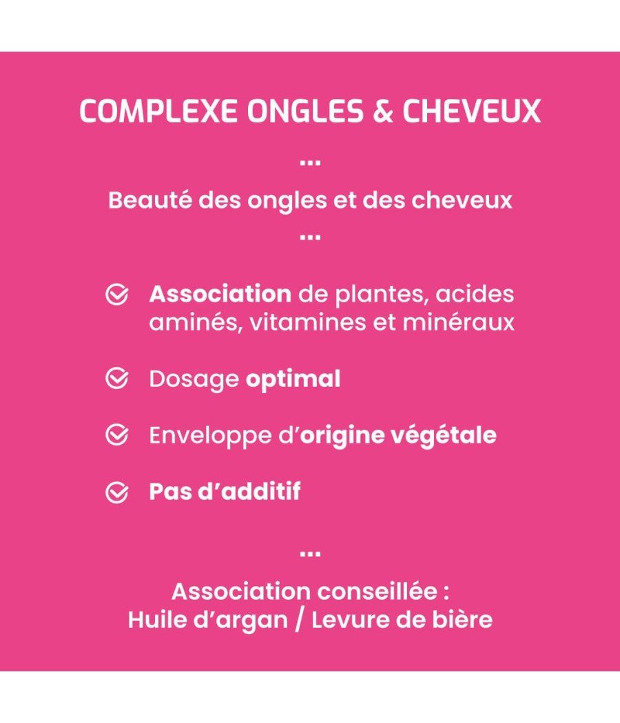 Complément alimentaire Complexe Ongles et Cheveux