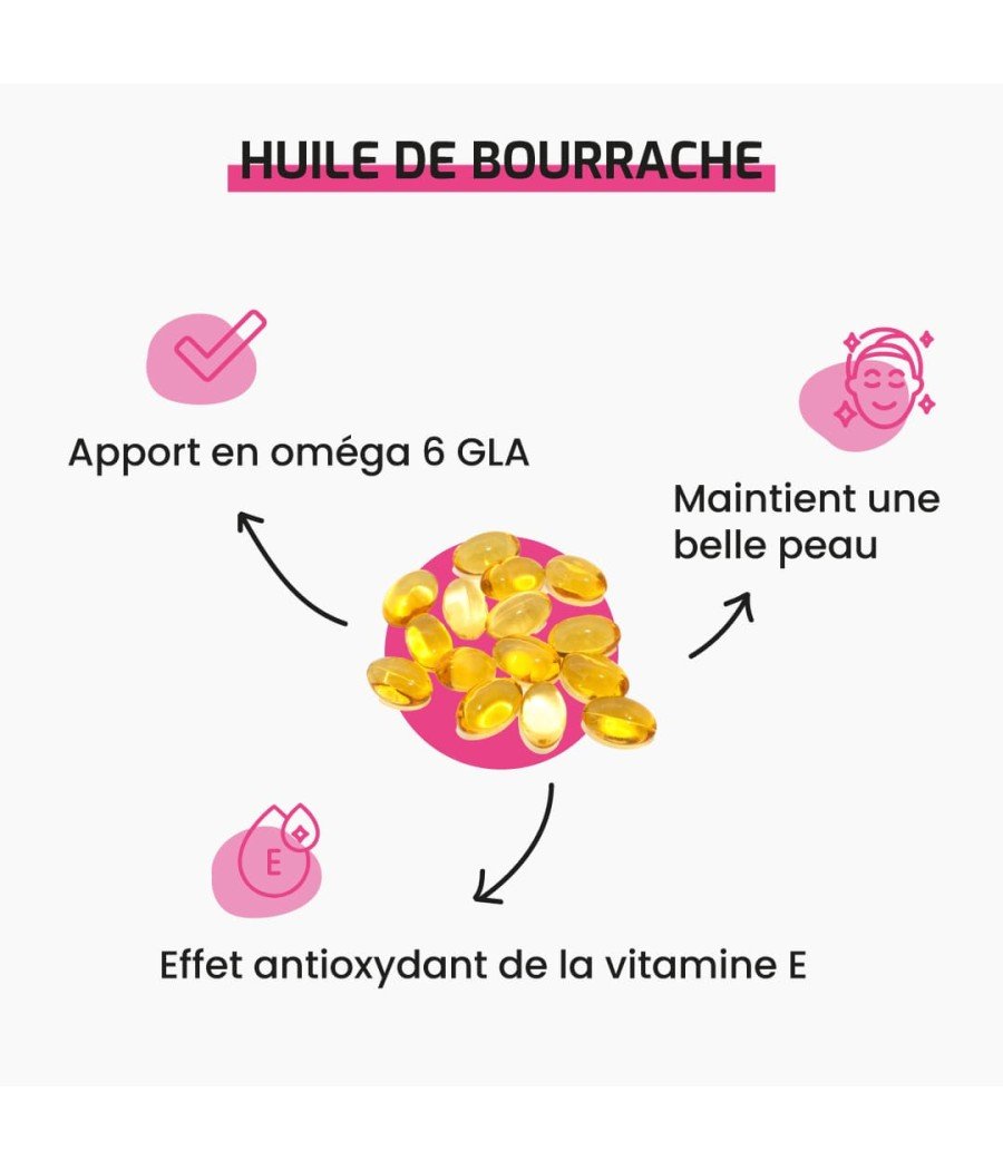Complément alimentaire Huile de Bourrache