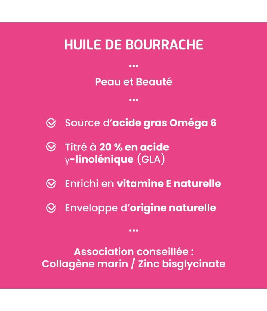 Complément alimentaire Huile de Bourrache